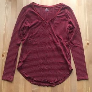 Old Navy Blue and Red Long Sleeve